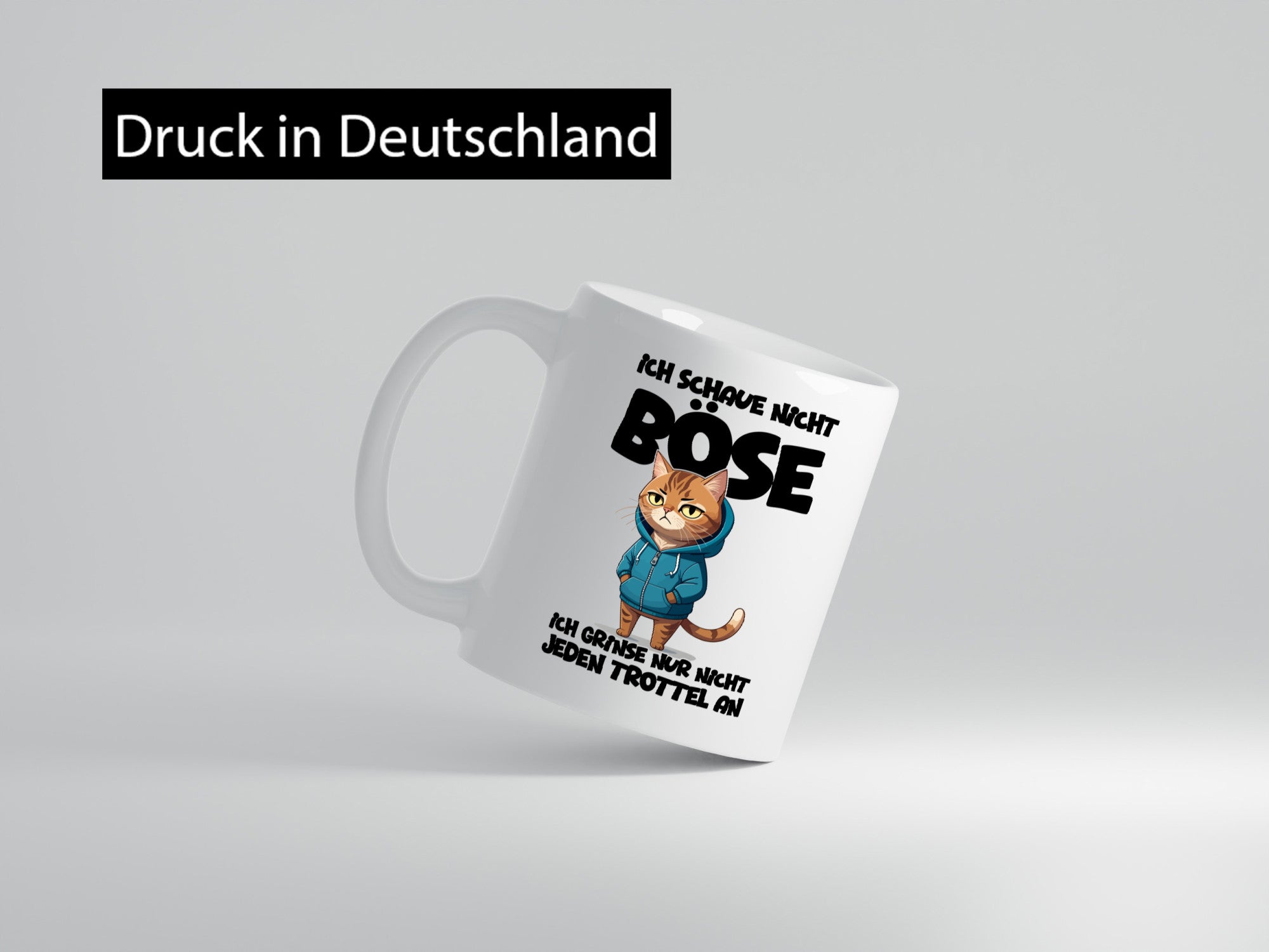 Ich schaue nicht böse | Katze Katzenliebhaber Geschenk Tierliebhaber Humor