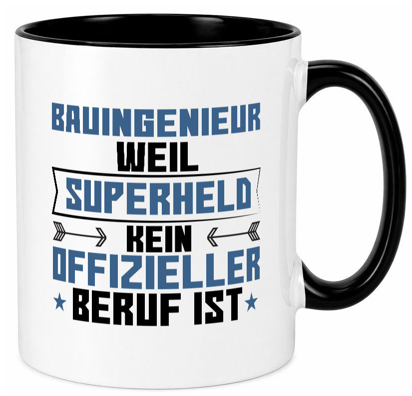 Superheld Bauingenieur | Ingenieur Humor Geschenkidee Tasse