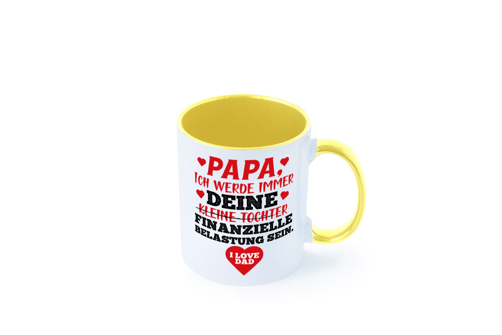 Finanzielle Belastung lustiger Spruch Geschenk Humor Geschenkidee Tasse