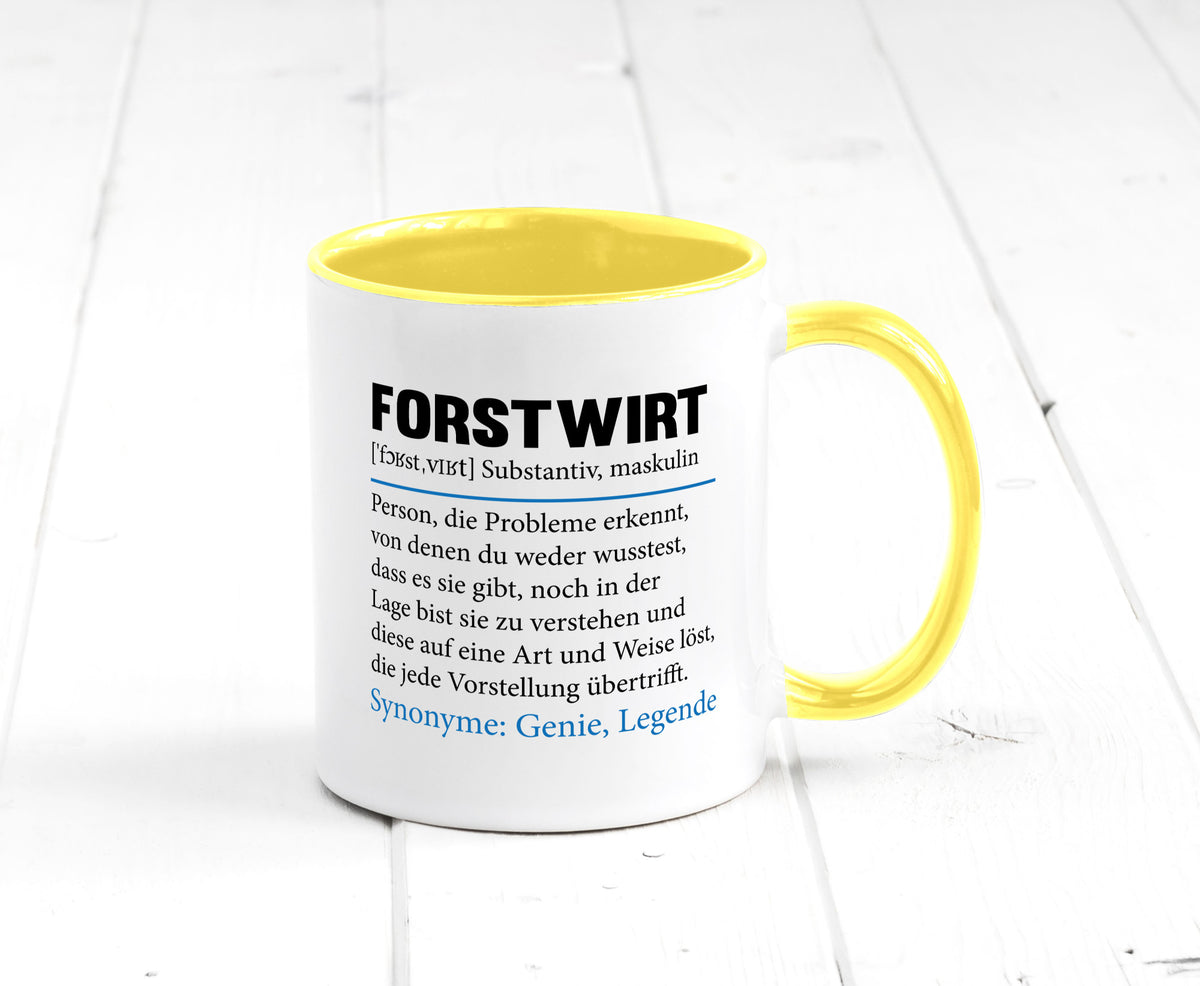 Forstwirt | Spruch Beruf Waldarbeiter lustig Geschenkidee Arbeit Kollegen Büro Tasse