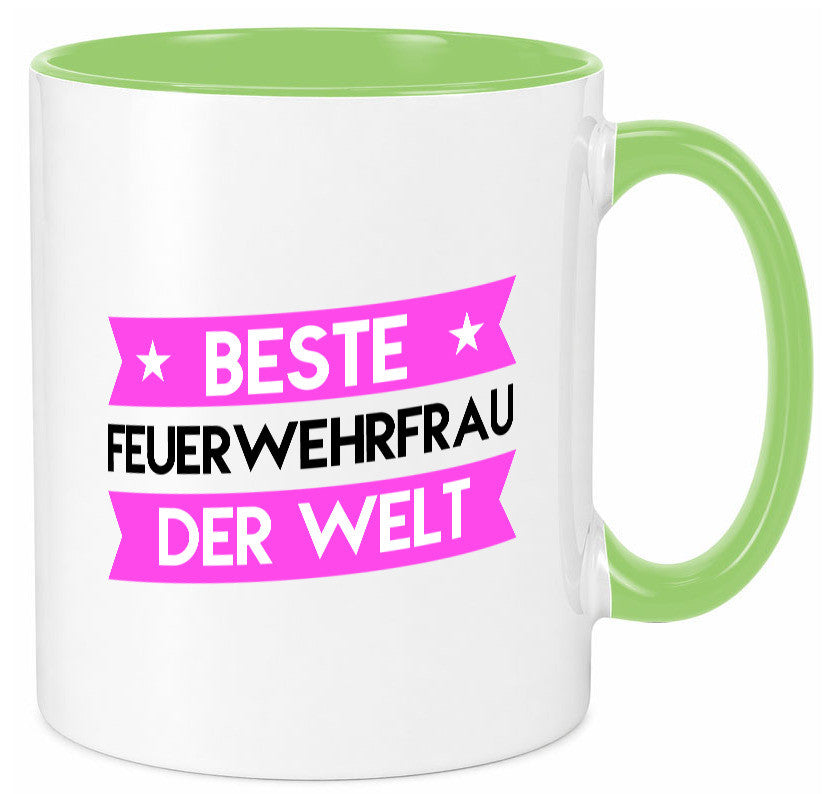 Bester Feuerwehrfrau | Feuerwehr lustig Humor Geschenkidee Geschenk Tasse
