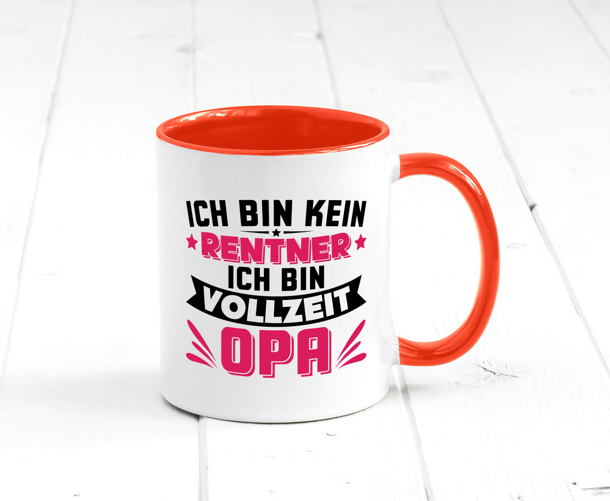 Ich bin vollzeit Opa | Rentner Ruhestand Großvater v2 Humor Familie Tasse