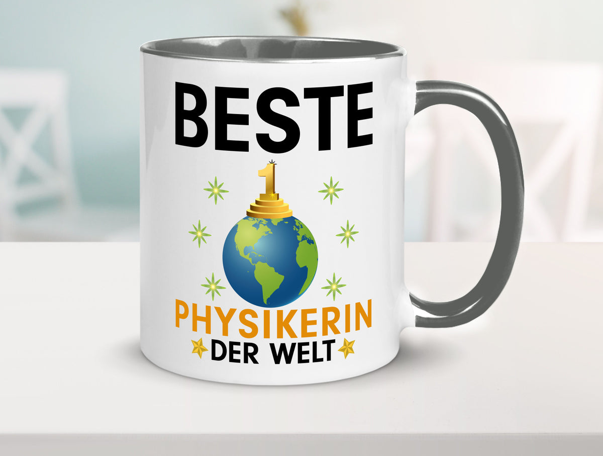 Welt Beste Physikerin | Physik lustiger Spruch Geschenk Humor Geschenkidee Tasse