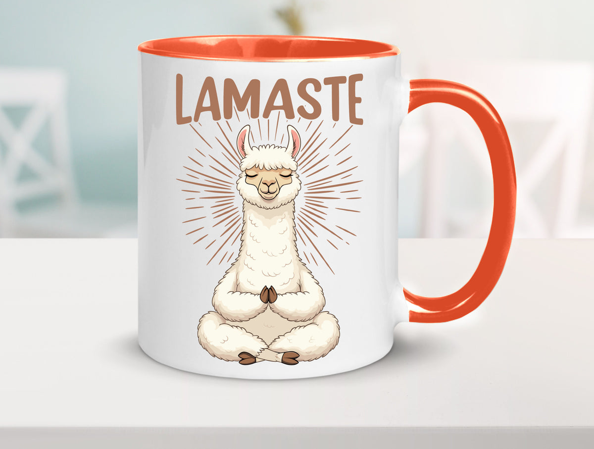 Lamaste | Lama Namaste lustiger Spruch Geschenk Humor Geschenkidee Tasse