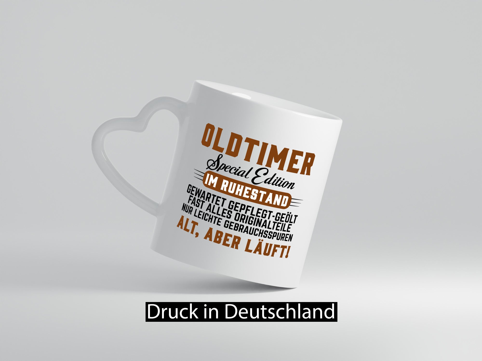 Oldtimer | Rentner Ruhestand Alt aber läuft Humor Jubiläum Geschenkidee Tasse