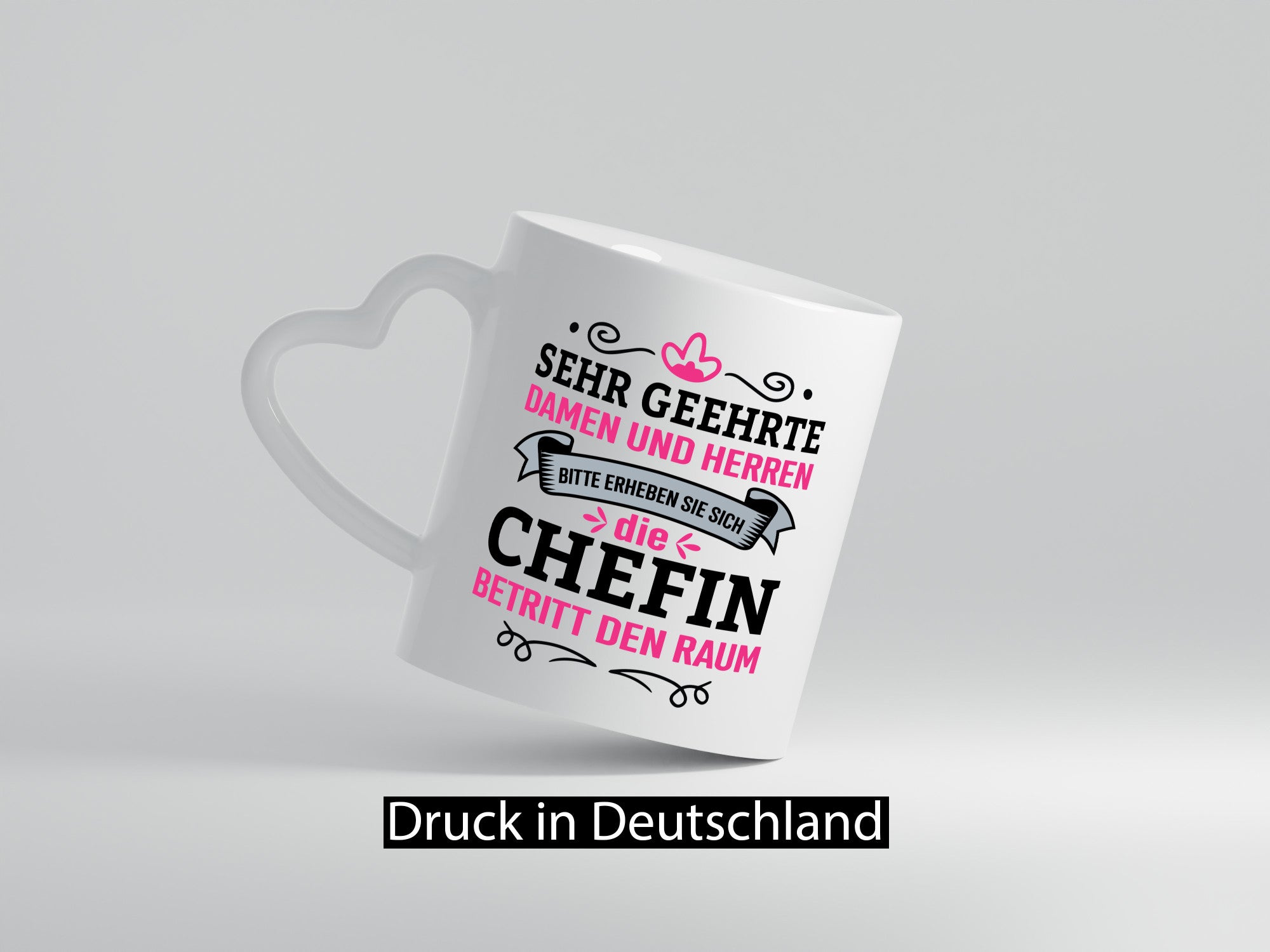 Erheben Sie sich | Cheffin Betritt den Raum Chef Bossin Humor Arbeit Kollegen