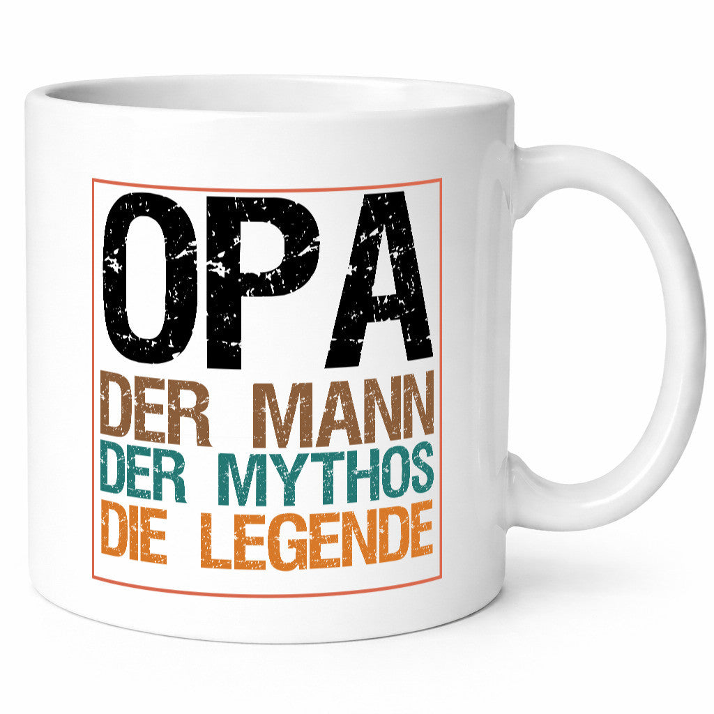 Opa, Mann, Mythos, Legende Humor Familie Geschenkidee Tasse