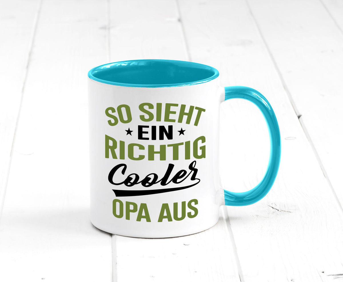 So sieht ein richtig Cooler Opa aus | Großvater Geschenkidee Familie Humor Tasse