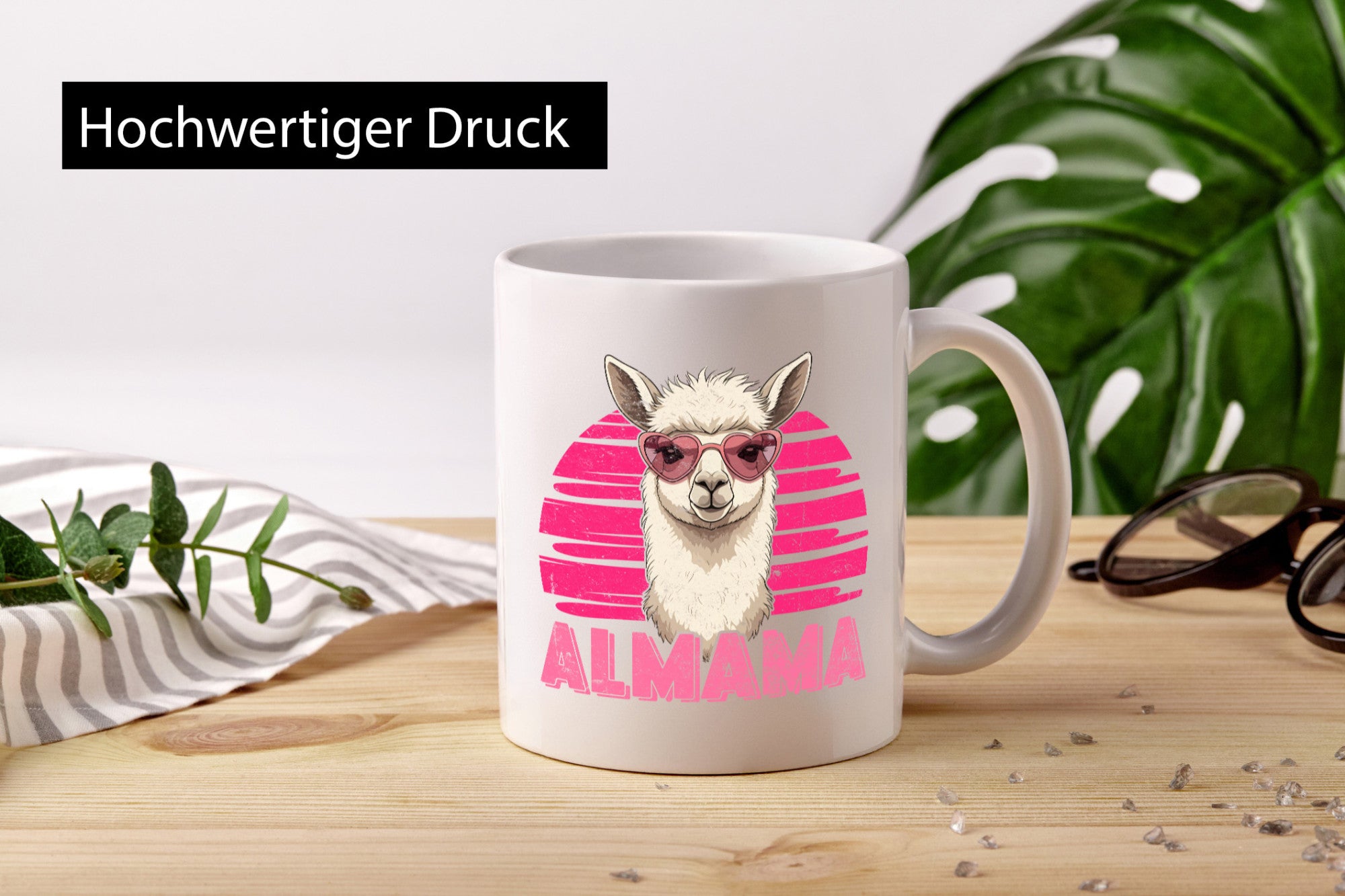 Almama | Lama Muttertag Humor Familie Geschenkidee Tasse