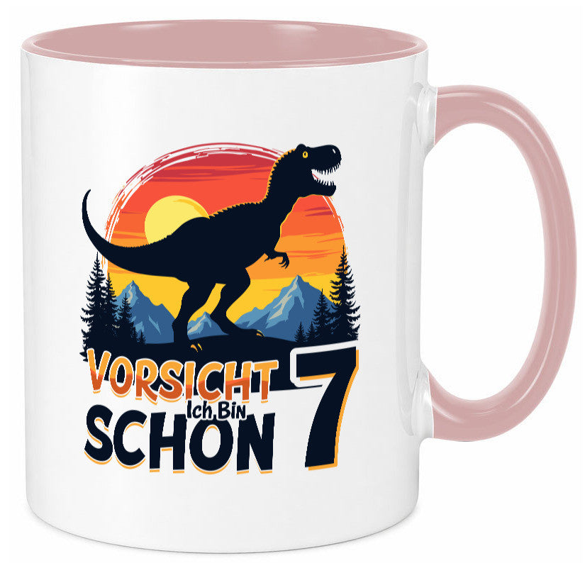 7. Geburtstag | 7 Jahre Dinosaurier v2 Geschenk Geschenkidee lustiger Spruch