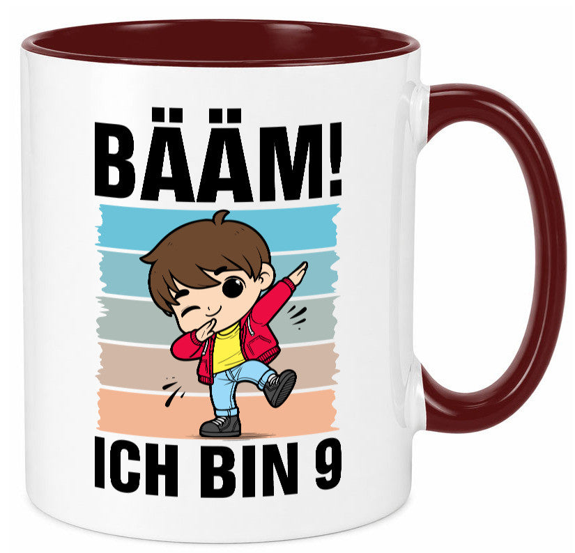 9. Geburtstag | Ich bin 9 Jahre Bäääm Dabbing Kind lustig Geschenkidee Geschenk Tasse