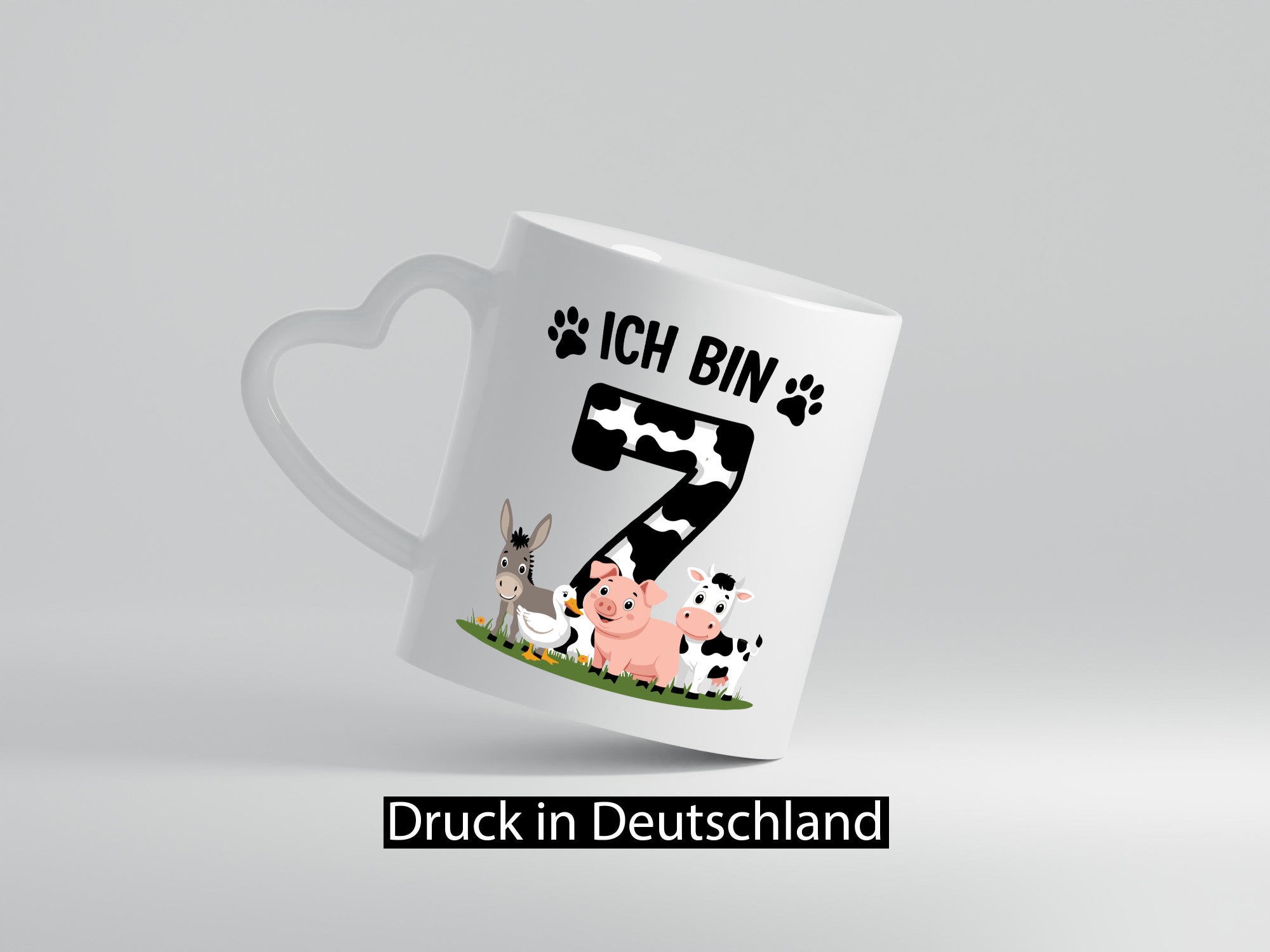 7 Geburtstag | Jahre Farmer Kind lustiger Spruch Geschenk Geschenkidee Tasse