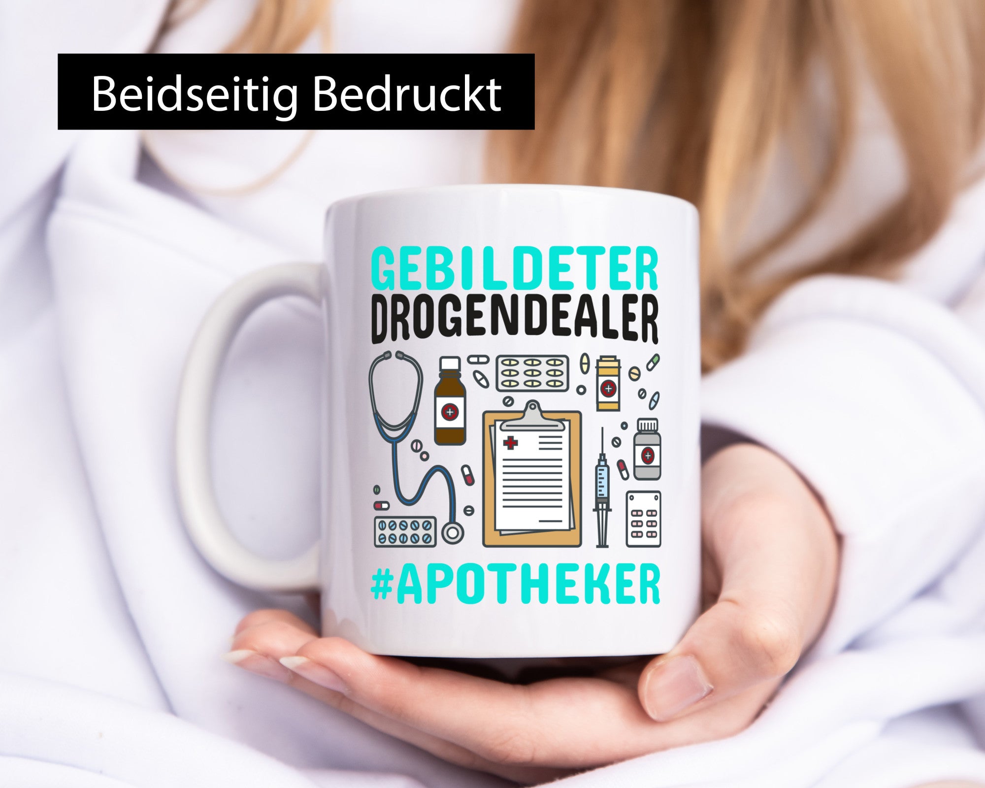 Apotheker Tasse | gebildeter Drogendealer Pharmazie Geschenk Humor Geschenkidee