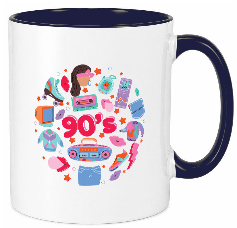 90er Jahre | Alte Zeit Nostalgie Humor Geschenkidee Tasse