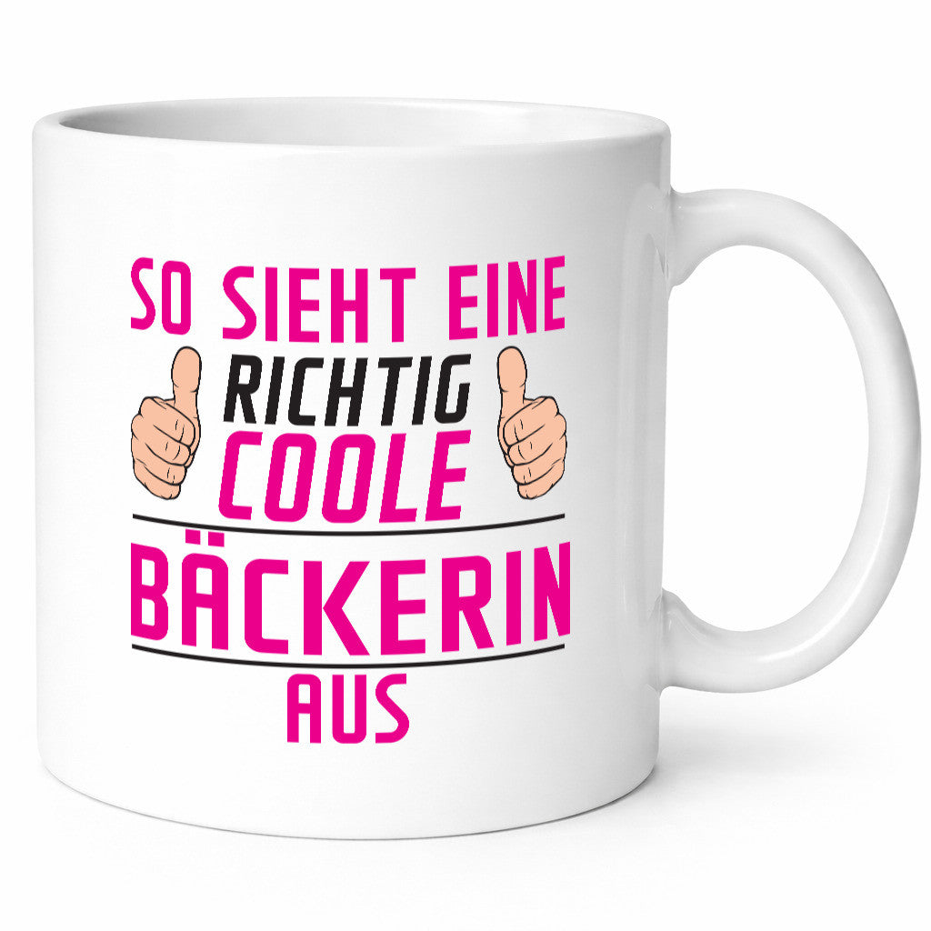 Richtig Coole Bäckerin | Bäckerei Frauen Backen lustiger Spruch Geschenk Humor