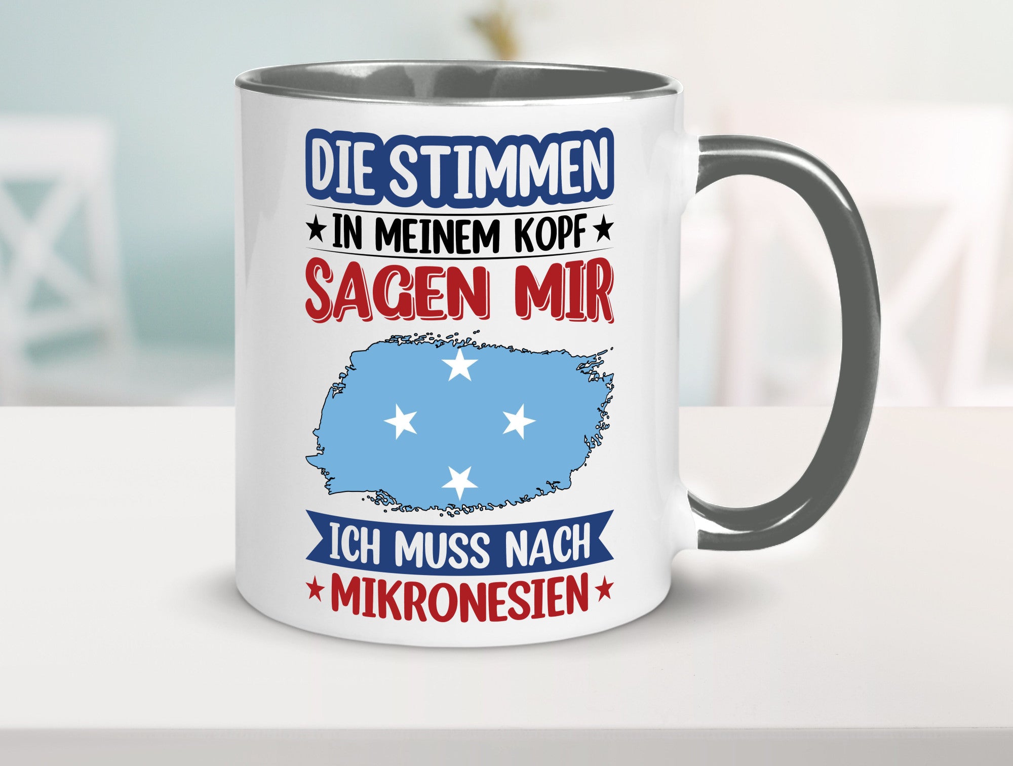 Mikronesien | Urlaub Stimmen in meinem Kopf Traumland Geschenk Humor