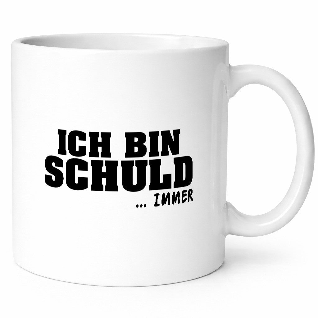 Ich bin Schuld | Schwarze Schaff lustig Humor Geschenkidee Geschenk Tasse
