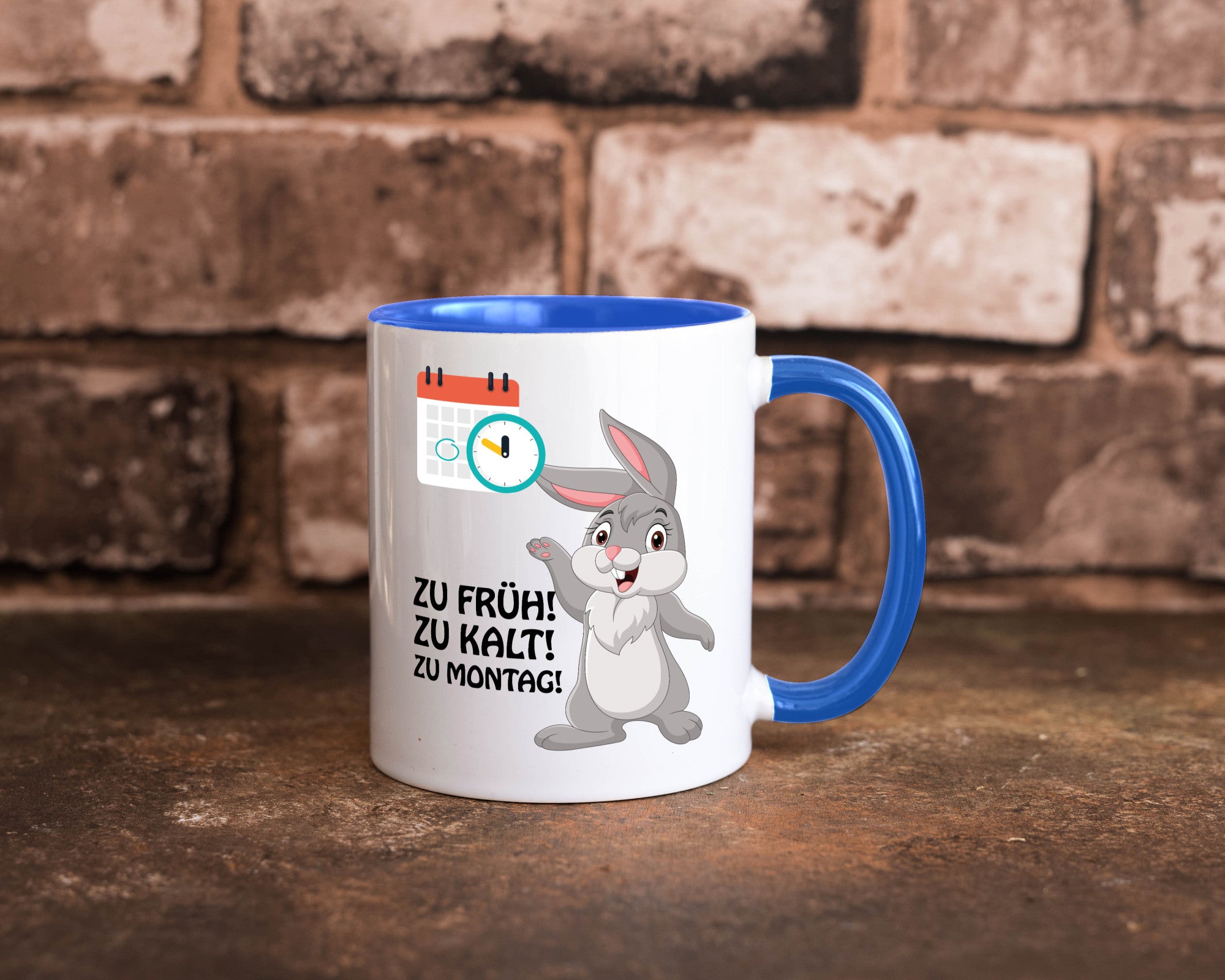 Kalter Montag Geschenkidee Humor Tasse
