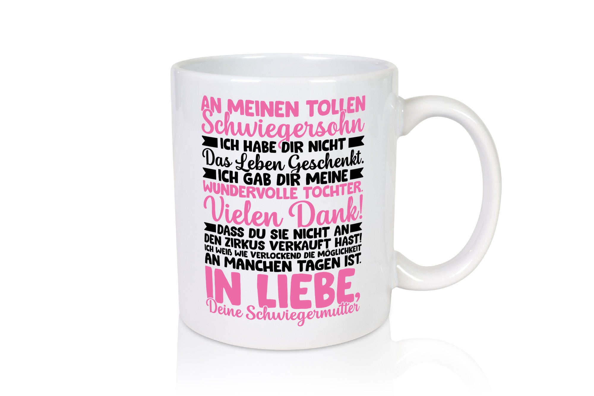 An meinen tollen Schwiegersohn vl9 lustig Familie Geschenkidee Geschenk Tasse