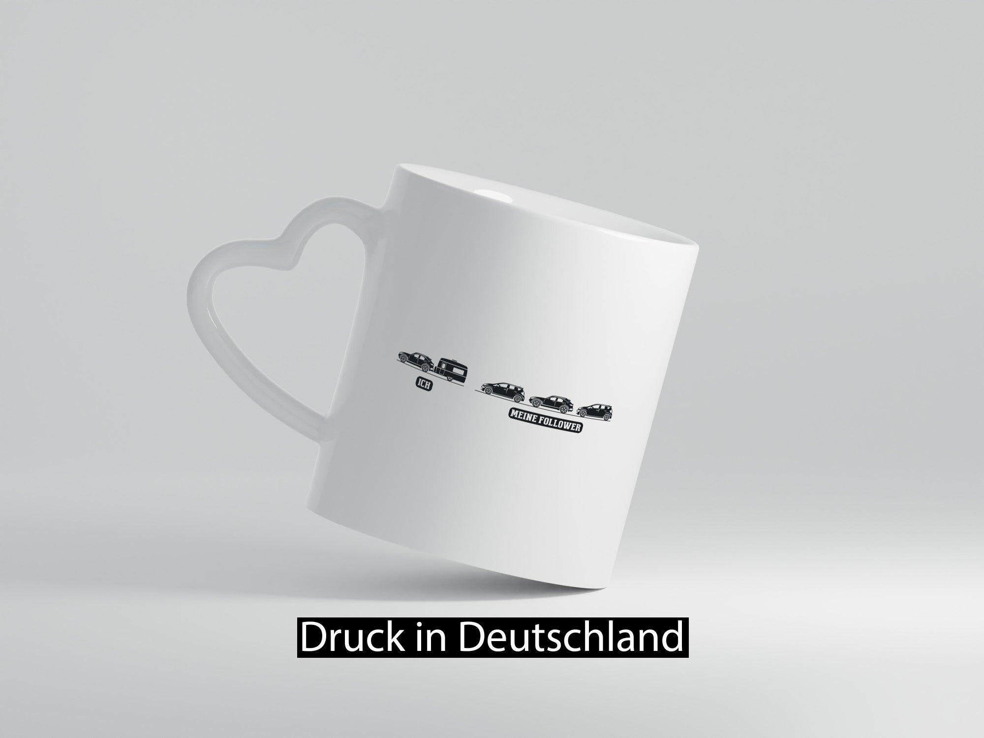Ich | Meine Follower Camper Autos lustig Humor Geschenkidee Geschenk Tasse
