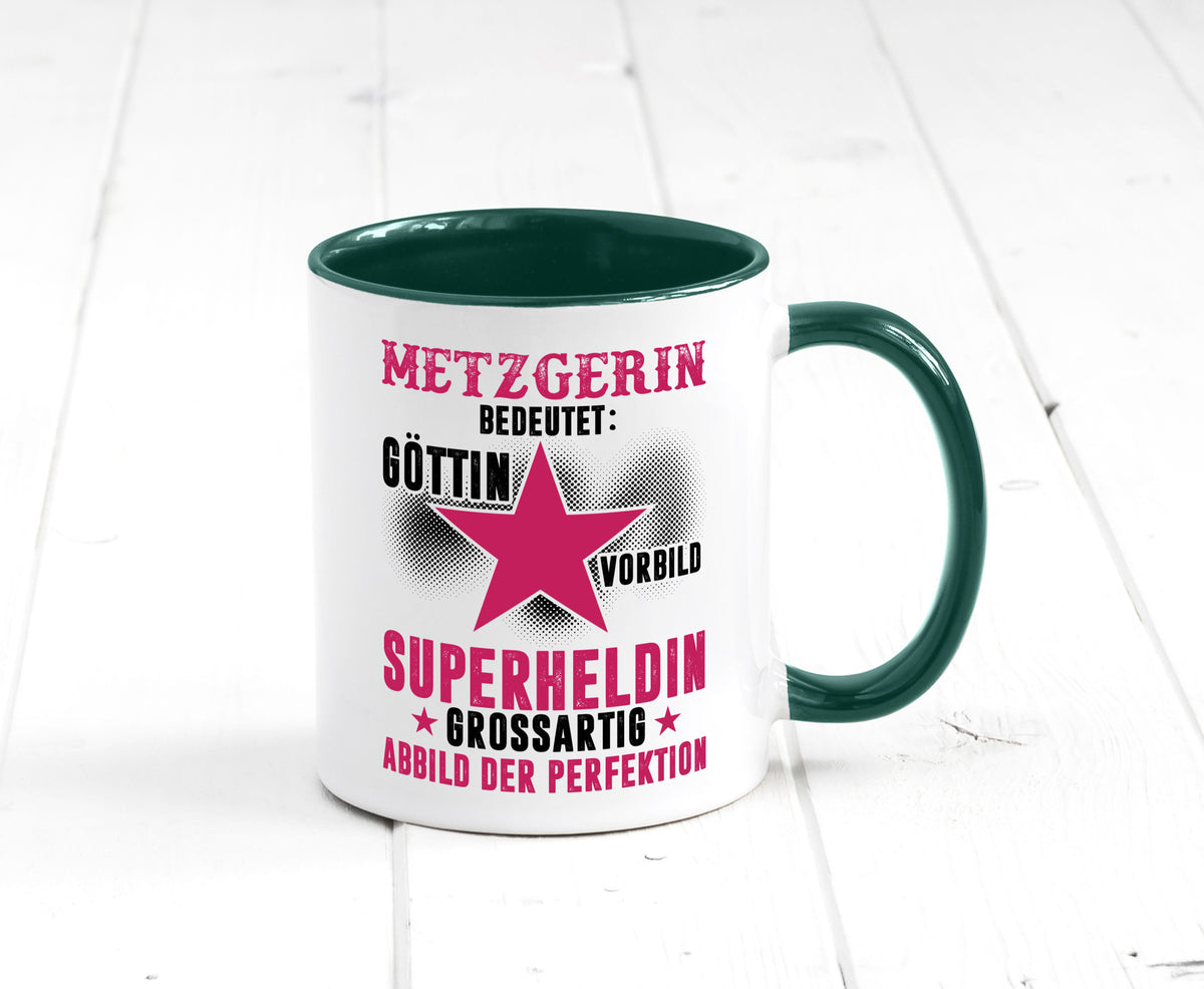 Bedeutung von Metzgerin | Fleischerin Geschenk Humor Geschenkidee lustiger Tasse