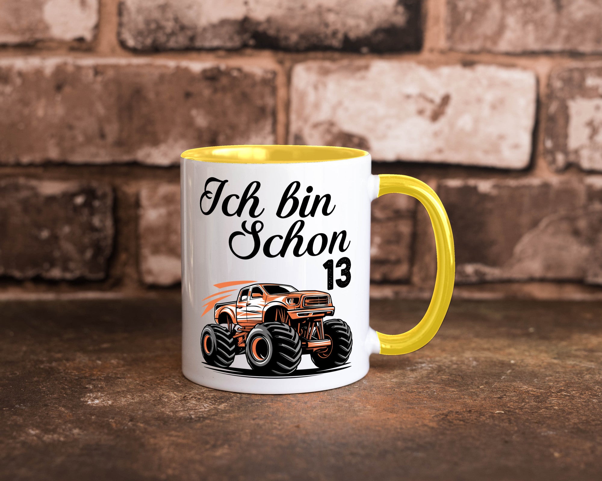 13. Geburtstag | Monster truck 13 Jahre Geschenkidee Humor Tasse