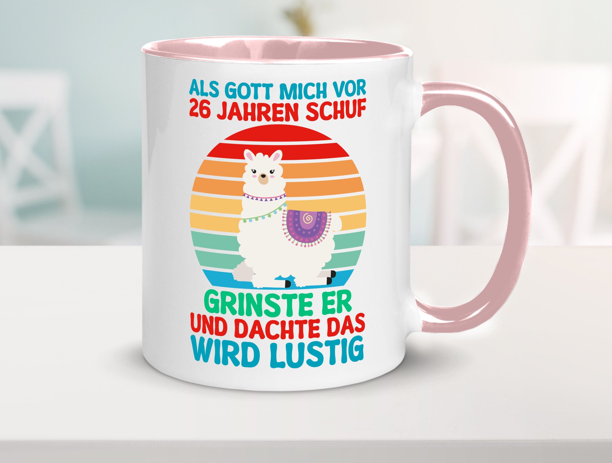 26. Geburtstag | 26 Jahre Gut Schuf mich Lama v2 lustiger Spruch Geschenk