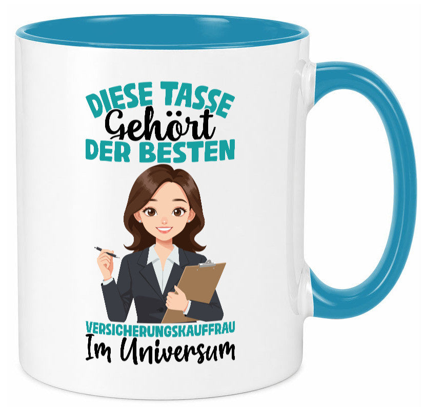 Im Universum: Versicherungskauffrau | Kauffrau lustig Humor Geschenkidee Tasse