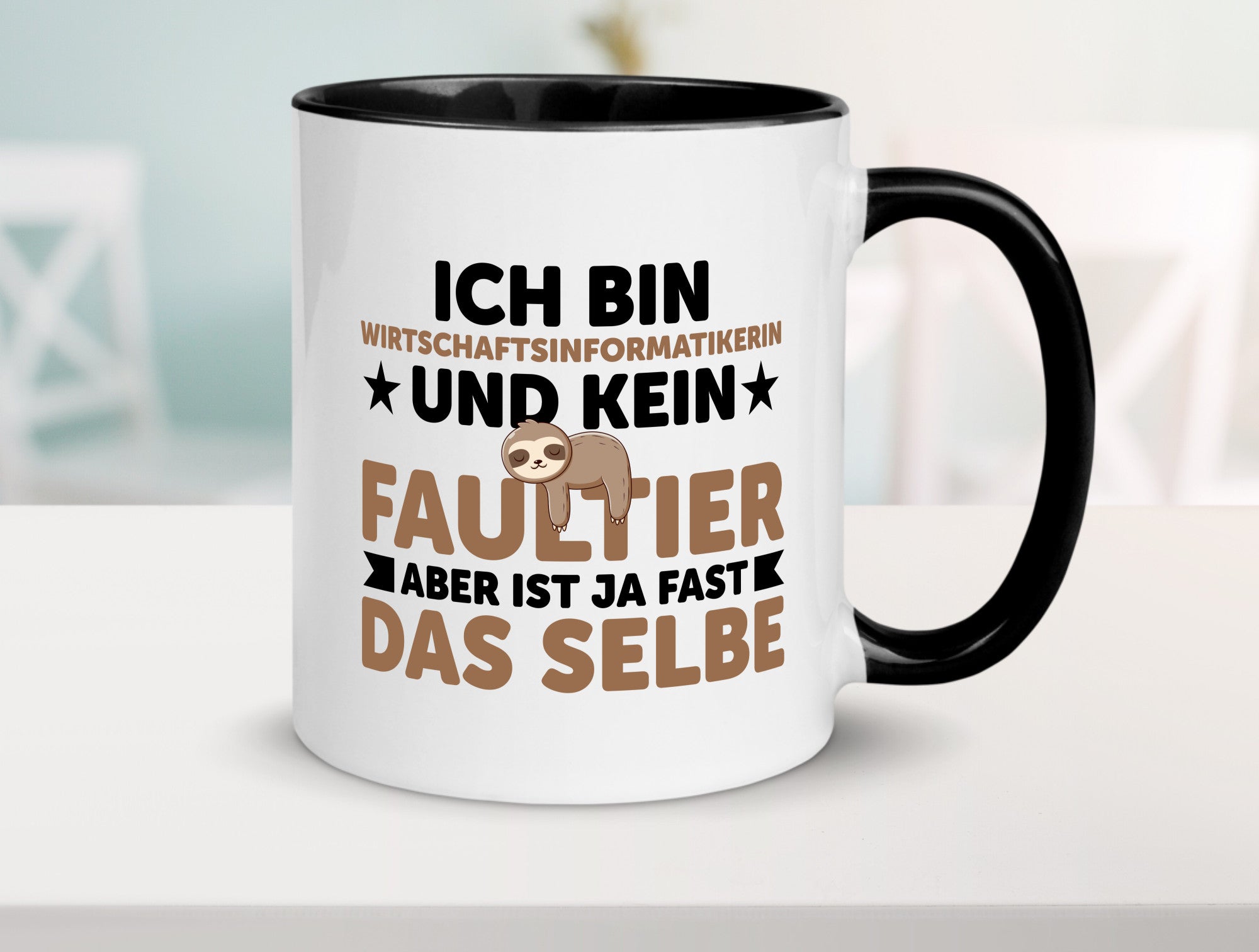 Ich bin kein Faultier: Wirtschaftsinformatikerin v2 lustig Tierliebhaber Humor