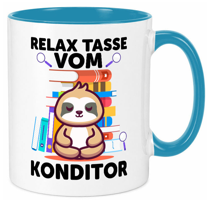 Relax Tasse: Konditor | Konditorei lustiger Spruch Geschenk Humor Geschenkidee