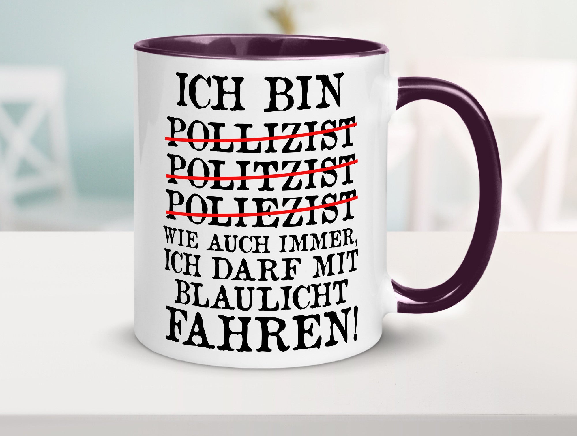 Ich bin Polizist | Blaulicht Polizei Beruf Streife lustig Arbeit Kollegen Büro