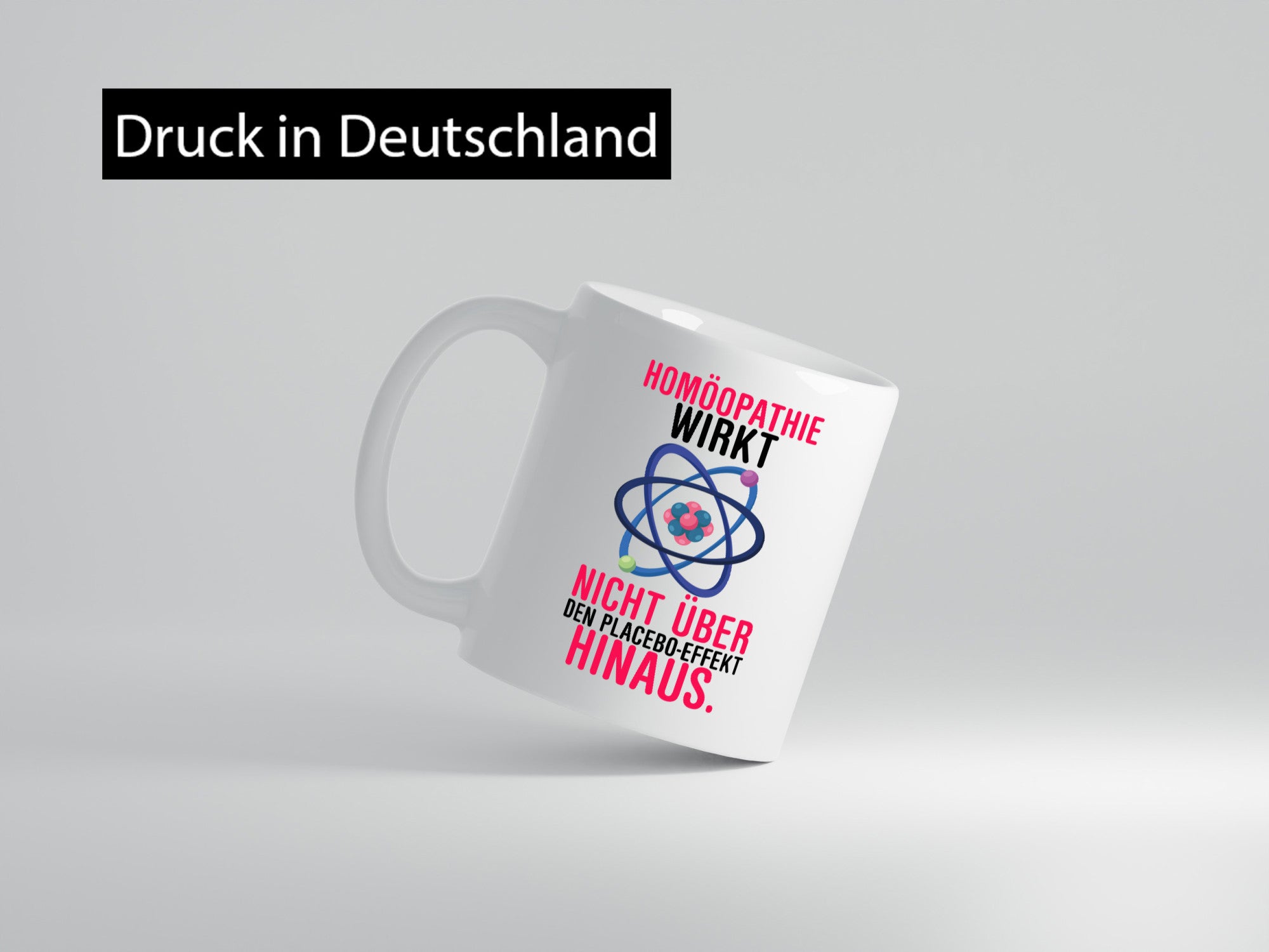 Homöopathie wirkt | Placebo Wissenschaft Atom Ärzte lustig Familie Geschenkidee