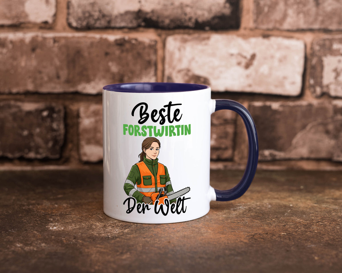 Beste Forstwirtin | Forst Wirtin v2 lustig Humor Geschenkidee Geschenk Tasse