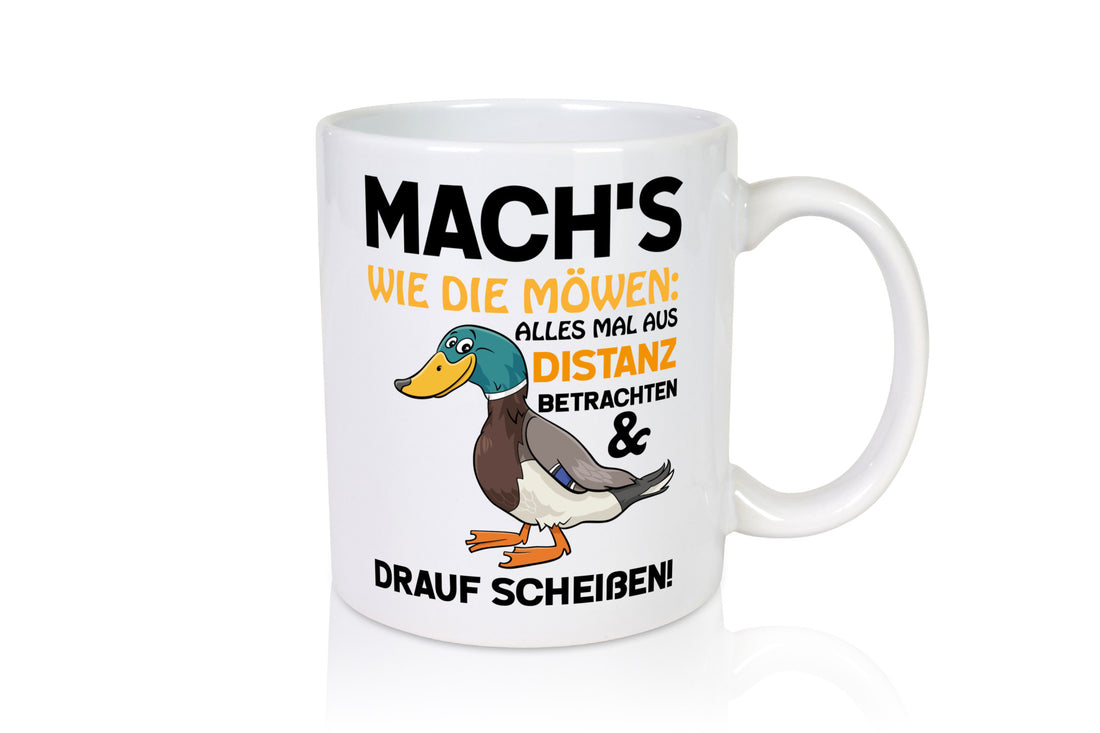 Scheiß drauf Geschenk Humor Geschenkidee lustiger Spruch Tasse