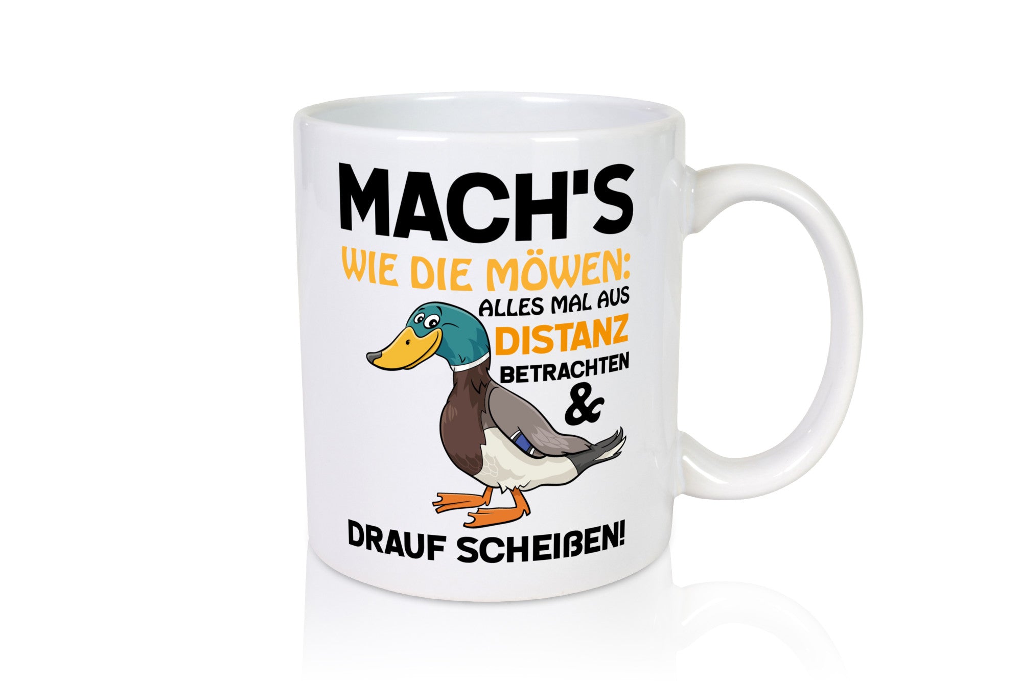 Scheiß drauf Geschenk Humor Geschenkidee lustiger Spruch Tasse