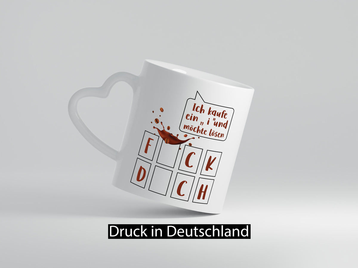 Ich kaufe ein i | Glücksrad Rätsel F*ck D*ch Humor Geschenkidee Tasse