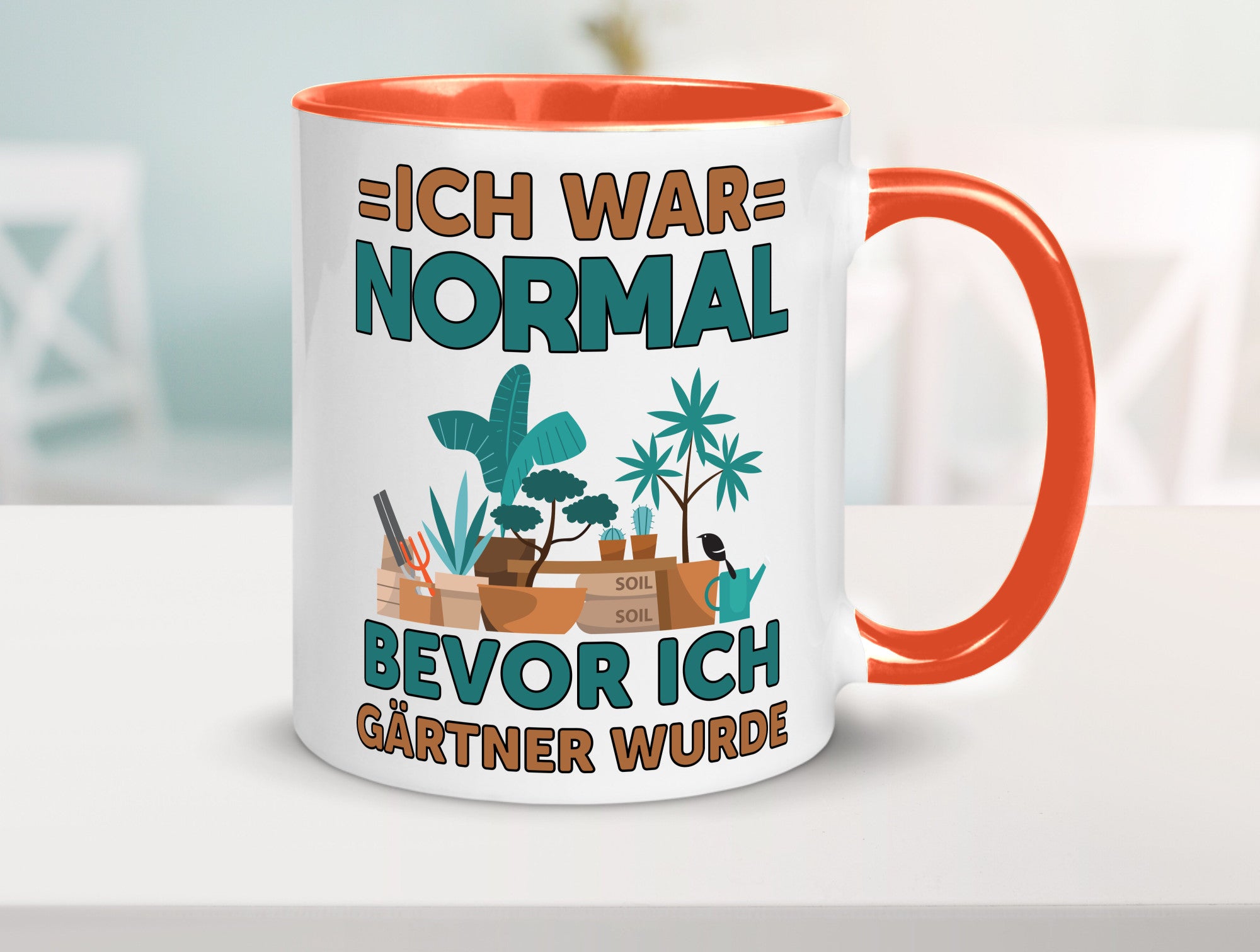 Ich war normal bevor Gärtner wurde | Garten lustiger Spruch Geschenk Humor