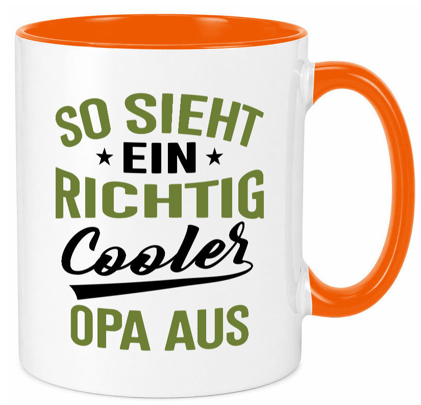 So sieht ein richtig Cooler Opa aus | Großvater Geschenkidee Familie Humor Tasse