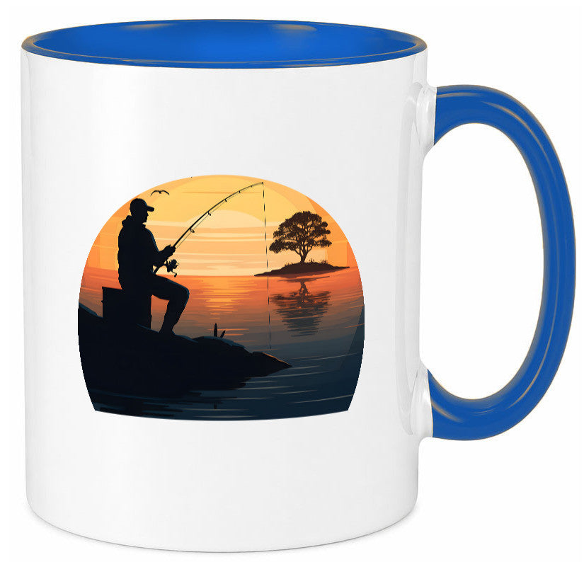 Angler | Sonnenuntergang Fischer Fische Angeln v2 Geschenk Humor Geschenkidee