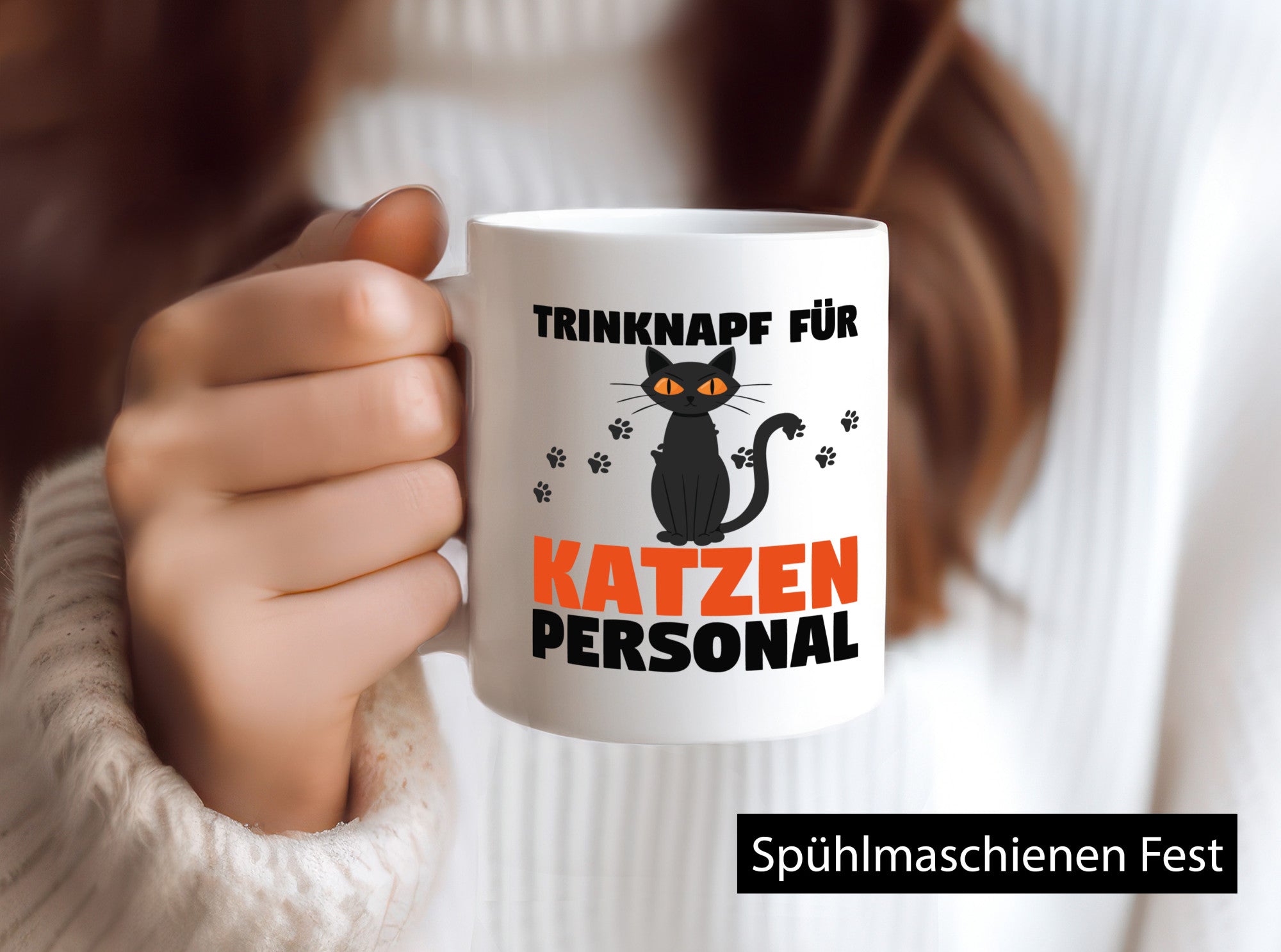 Katzen Personal | Katzenbesitzer Tasse Katze Humor Tierliebhaber Geschenkidee