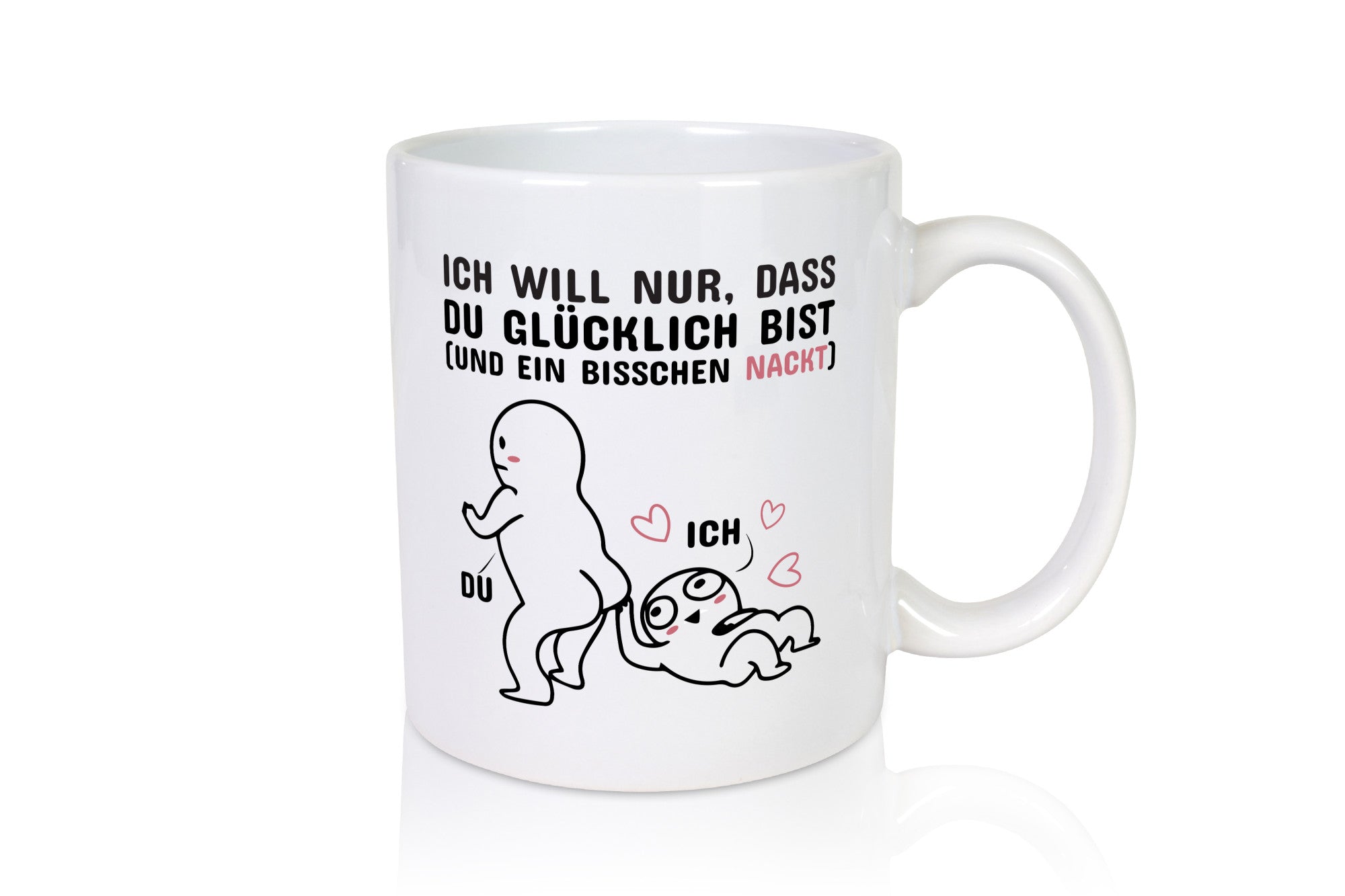 Nur ein bisschen nackt Humor Geschenkidee Tasse