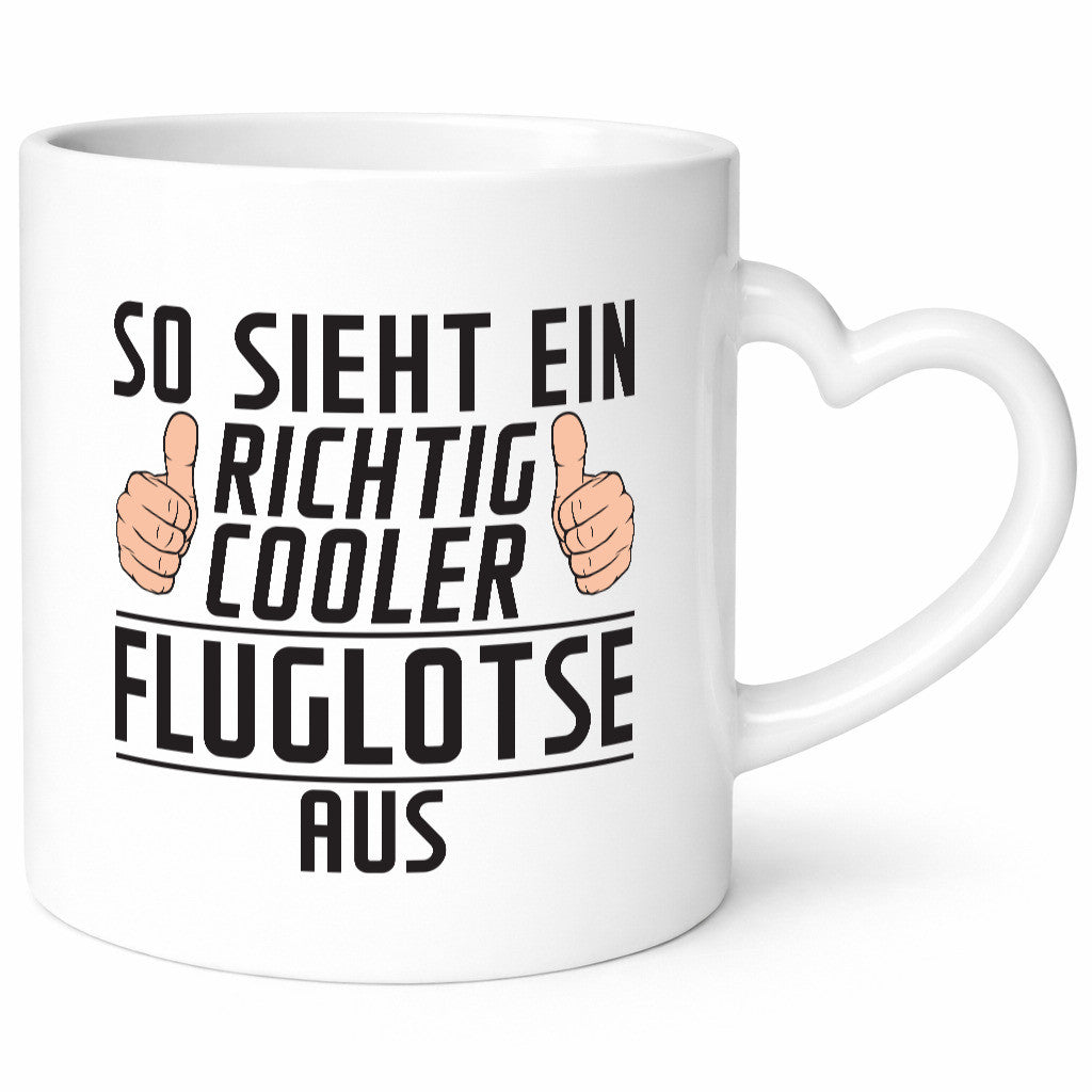 Richtig Cooler Fluglotse | Flugverkehr Flughafen Humor Geschenkidee Tasse