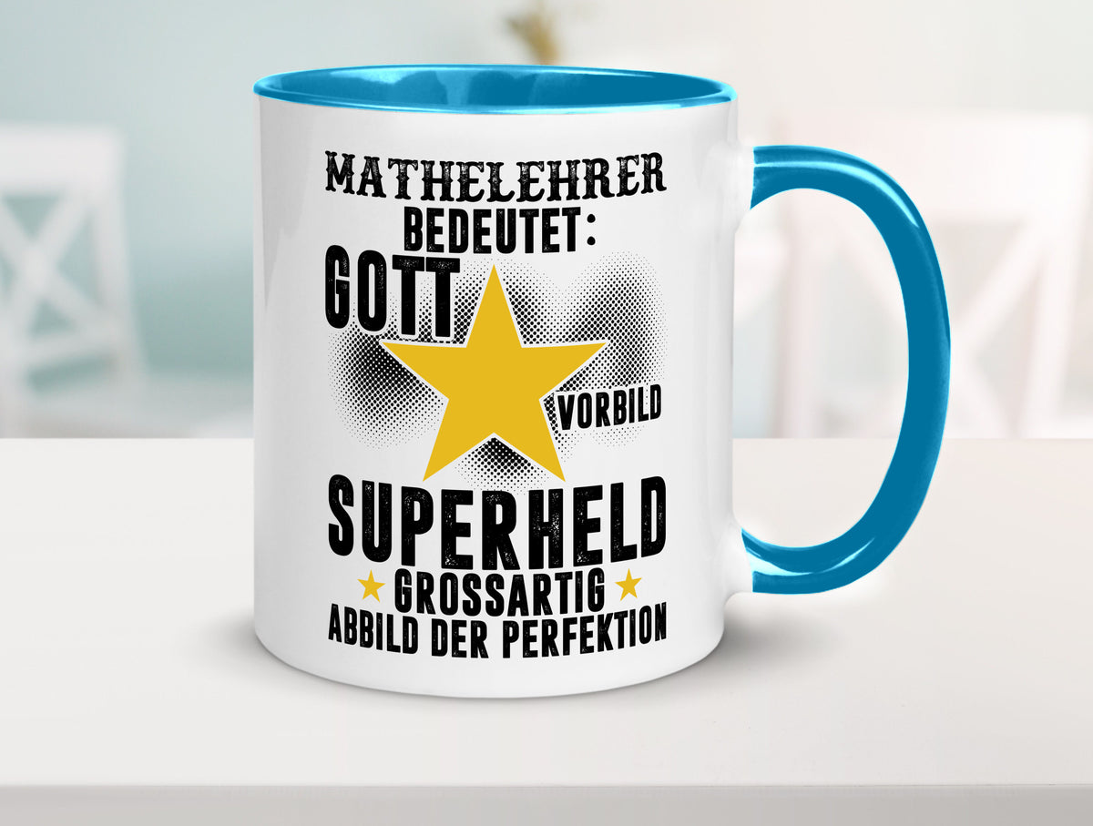 Bedeutung von Mathelehrer | Lehrer Mathe Humor Geschenkidee Tasse