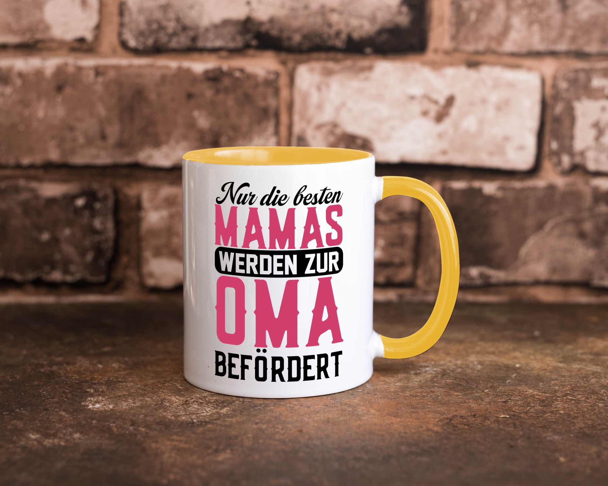 Beste Mama wird zur Oma befördert | Großmutter lustiger Spruch Geschenk Familie