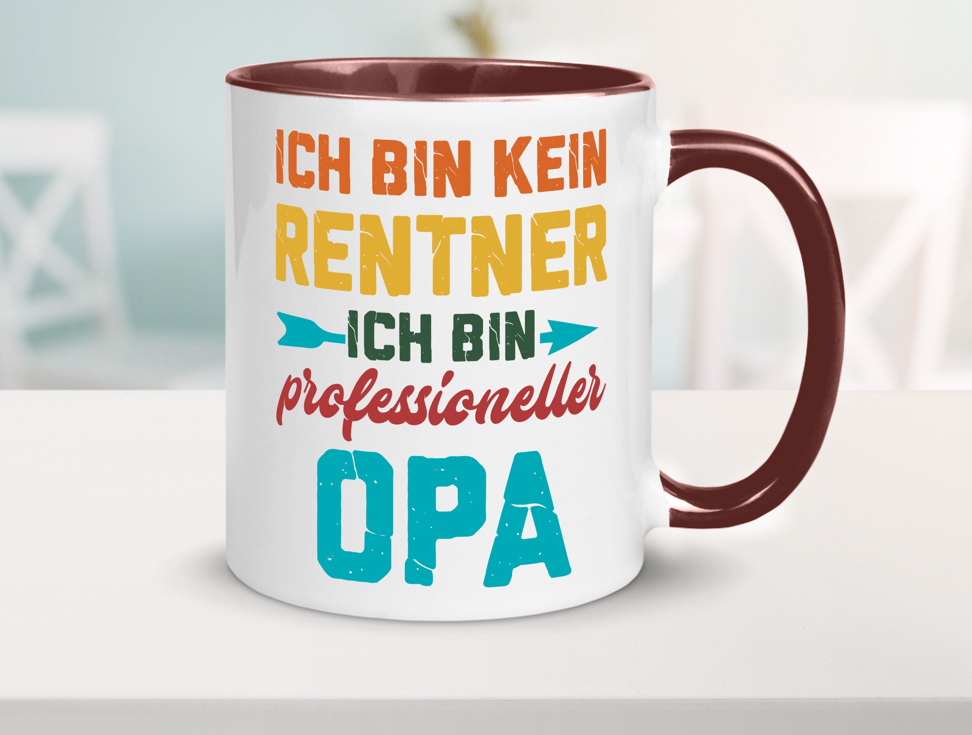 Ich bin Professioneller Opa | Rentner Großvater Geschenkidee Familie Humor Tasse