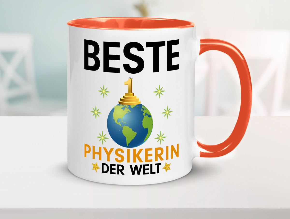 Welt Beste Physikerin | Physik lustiger Spruch Geschenk Humor Geschenkidee Tasse