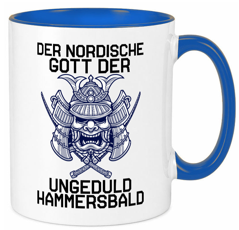 Nordischer Gott der Ungeduld | Mythologie Wikinger lustig Humor Geschenkidee Tasse