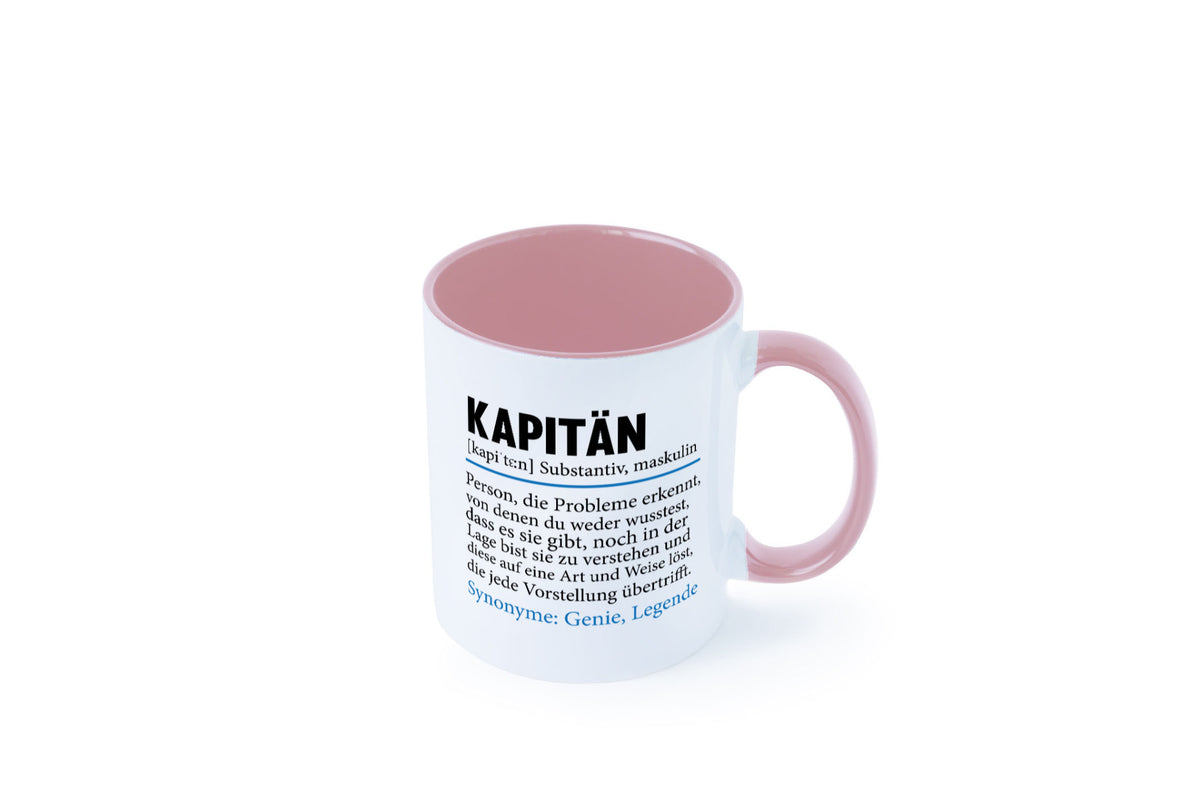 Kapitän | Spruch lustig Schiffskapitän Schiff Geschenk Humor Geschenkidee Tasse