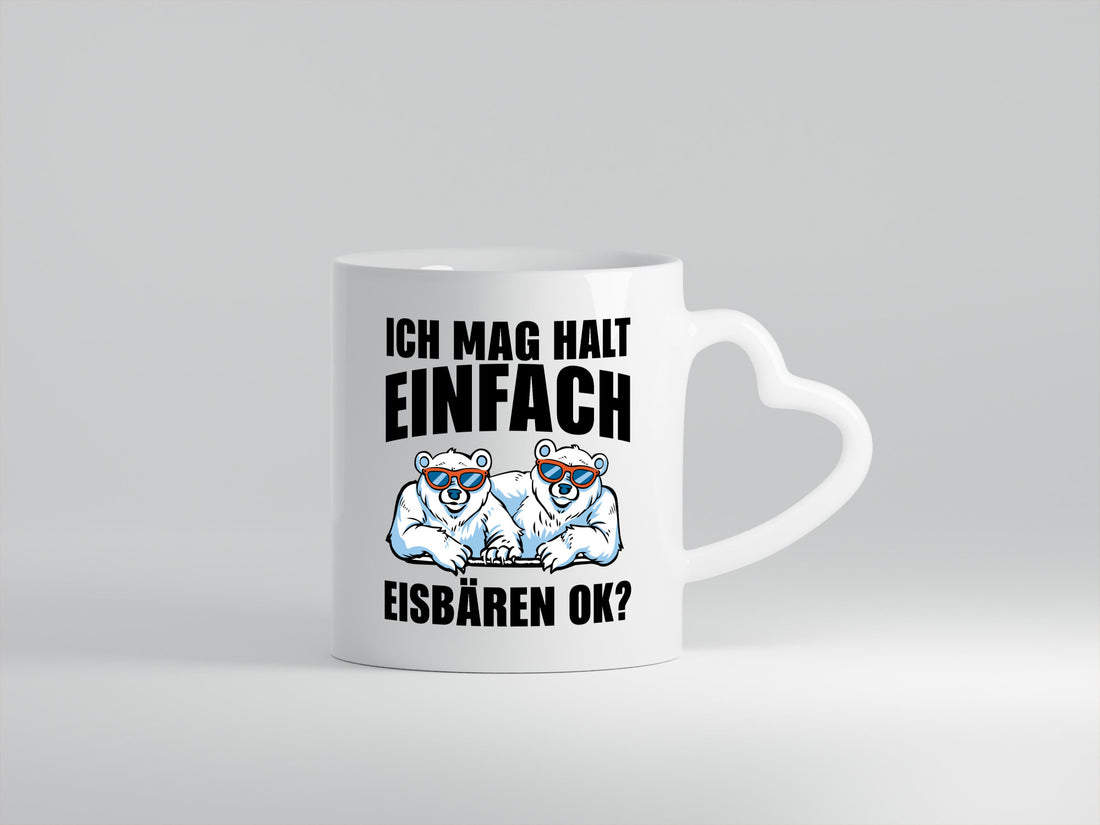 Ich mag Eisbären Geschenk Humor Geschenkidee lustiger Spruch Tasse