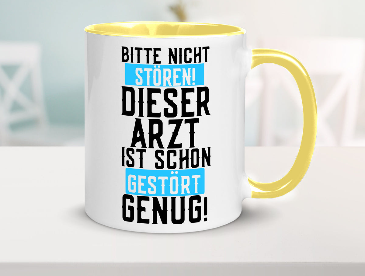 Bitte nicht stören | gestörter Arzt Sarkasmus Klinik Geschenkidee Humor Tasse